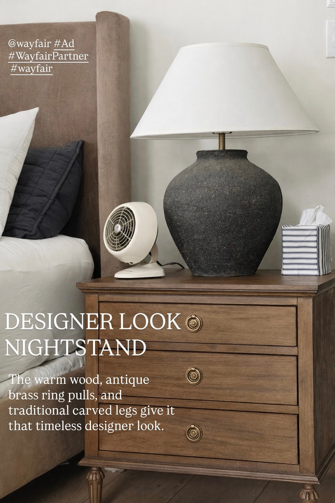 @wayfair Spring Cyber Week is happening right now with up to 80% off plus free shipping sitewide, and this nightstand is one of my favorite look for less finds.

It has tons of storage, the hardware is absolutely beautiful, and the detail on the feet gives it such a high end designer look. The warm wood tone works with so many styles, and it’s one of those pieces that instantly elevates a bedroom.

I’ve had this one for a while and it has held up beautifully, which makes it an even better find.

#ad #wayfairpartner #wayfair



#LTKSaleAlert #LTKHome