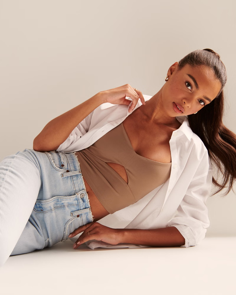 Seamless Cutout Cami | Abercrombie & Fitch (US)