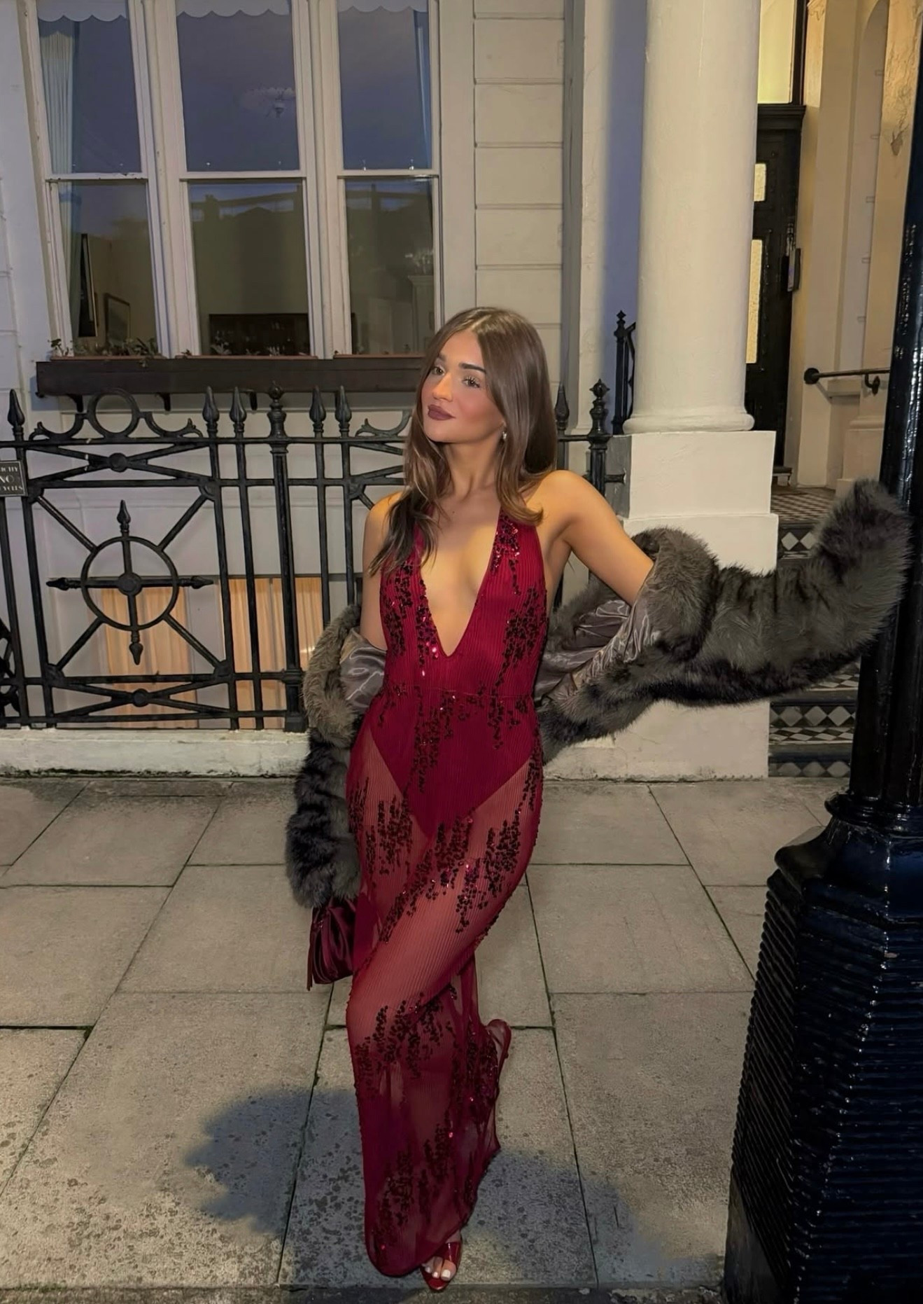 Outfit inspo, outfit inspiration, Christmas outfits, maxi dress, red dress, burgundy dress, sequin dress, sparkly dress, Christmas dress, New Year’s Eve, new years outfit, plunge dress, sheer dress, halterneck dress 

Discount code MELISSA30 

#LTKeurope #LTKwinter