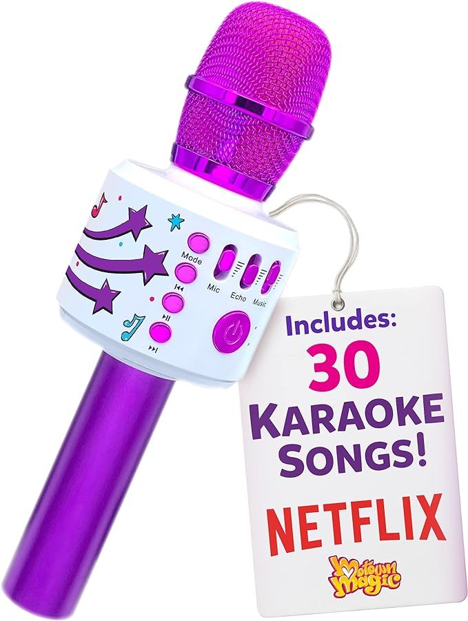 Move2Play Bluetooth & 30 Famous Songs Kids Karaoke Microphone, Gift for Girls Age 4 5 6 7 8 Years... | Amazon (US)