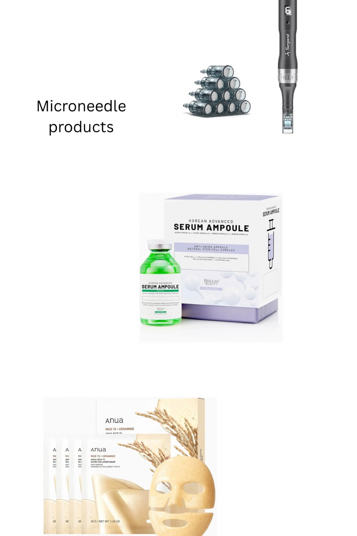 Microneedle products I use 

#LTKFindsUnder100 #LTKBeauty #LTKU