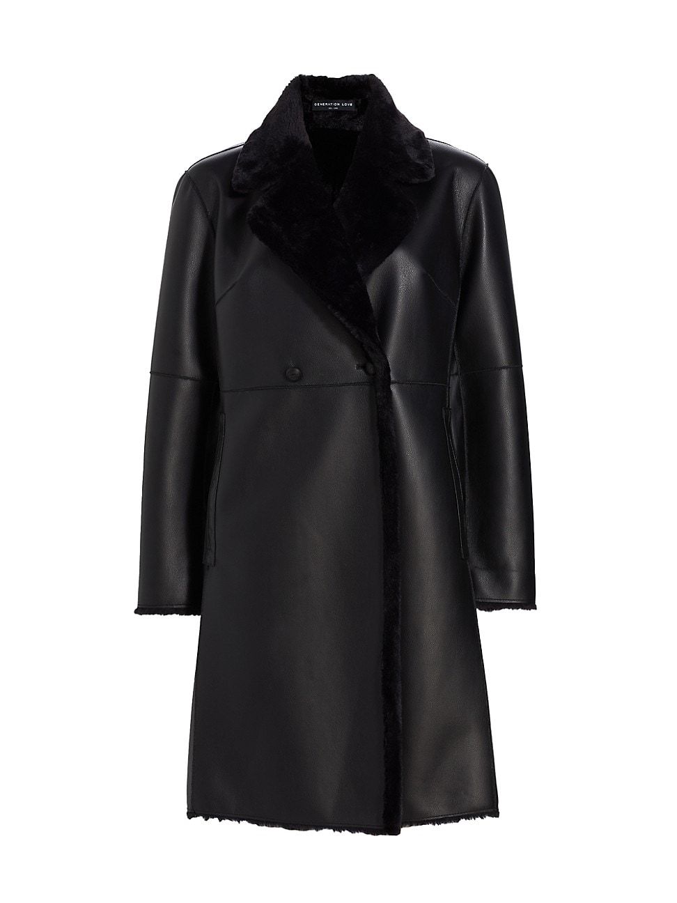 Women's Leanne Reversible Faux Leather Jacket - Black - Size XL | Saks Fifth Avenue