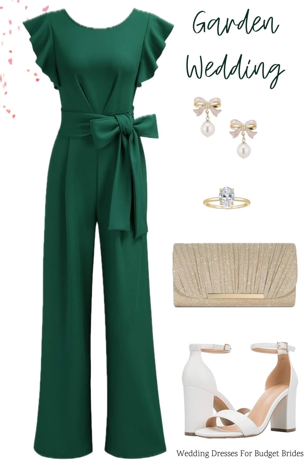 Early fall dressy casual garden wedding guest outfit idea for effortless style. 

Wedding guest jumpsuit and accessories all on Amazon.

#LTKWedding #LTKSeasonal #LTKootd