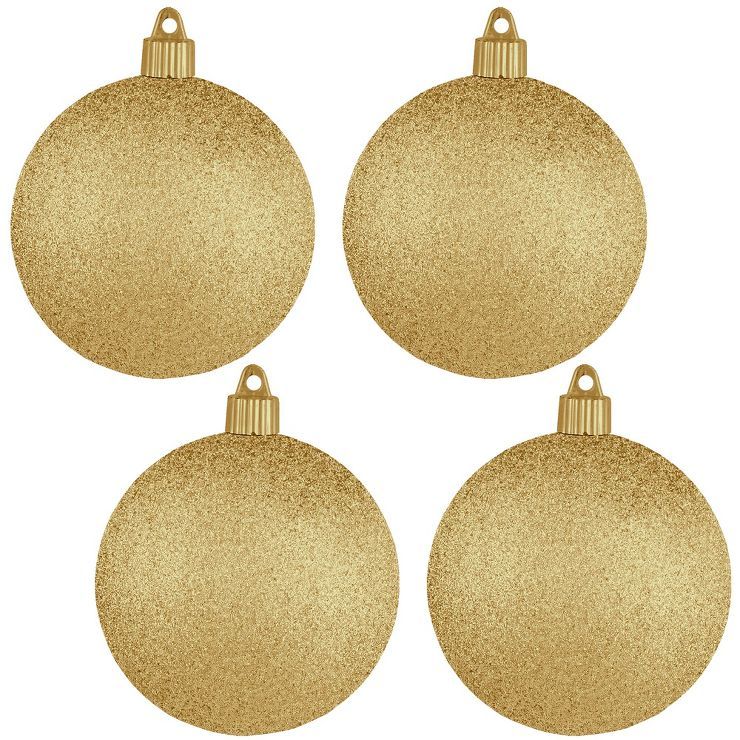Christmas by Krebs 4ct Gold Shatterproof Christmas Ball Ornaments 4" (100mm) | Target