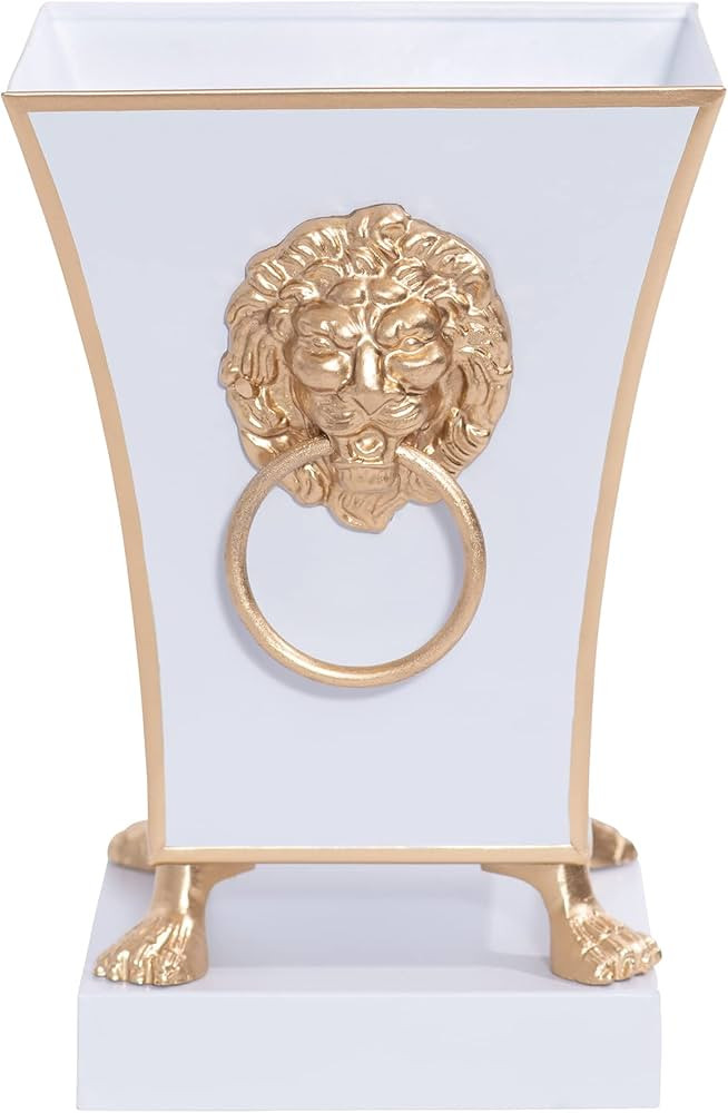 Jaye's Studio Regency Line, Paws & Claws, Decorative Square Cachepot & Planter, Gold Trim & Finis... | Amazon (US)