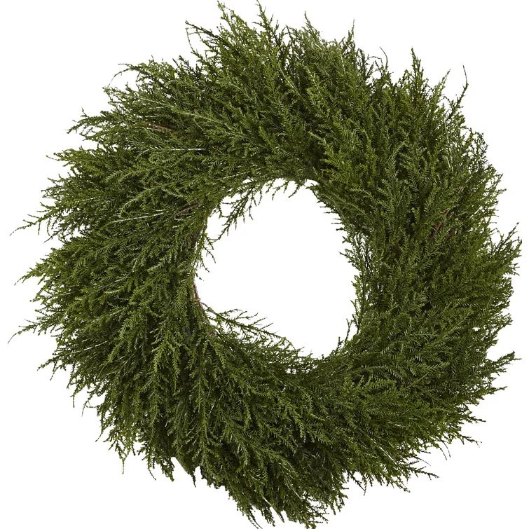 Faux Cedar Greenery 24'' Wreath | Wayfair North America