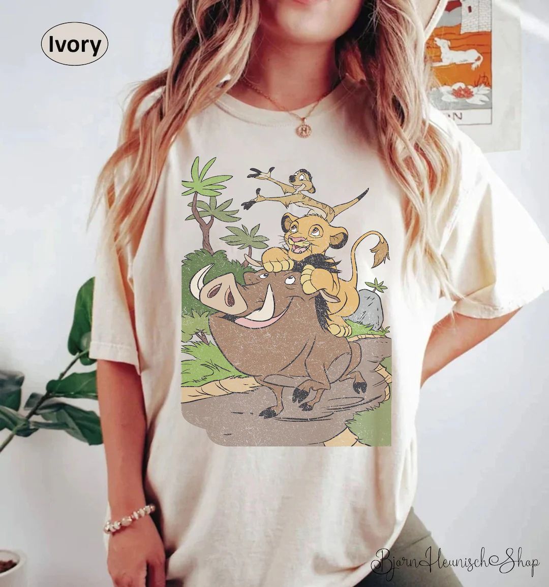 Retro Lion King Shirt, Hakuna Matata Shirt, 90s Lion King Comfort Color Shirt, Animal Kingdom Shi... | Etsy (US)