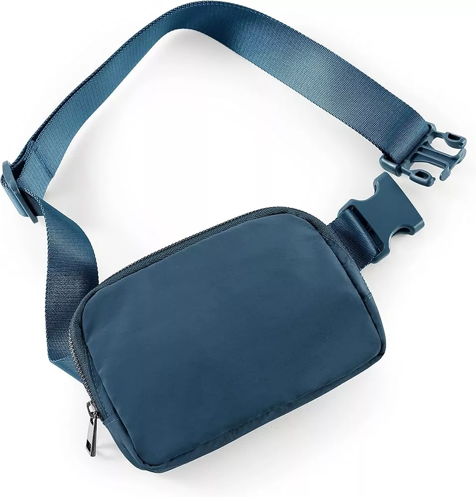  Telena Belt Bag for Women Fanny Pack Cross Body Bag Fashion Waist  Pack with Adjustable Strap Black
