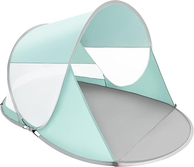 ISILER Pop Up Beach Tent, Portable Outdoor Beach Shade Tent, UPF 50+ Baby Beach Shelter, Easy Set... | Amazon (US)