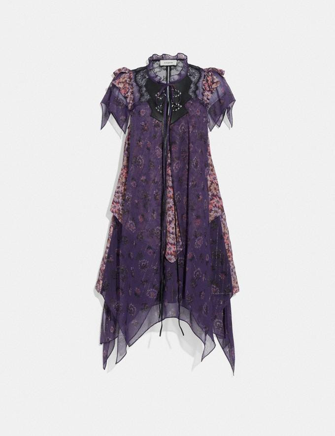 Mini Tiered Dress With Ruffle Sleeve | Coach (UK)