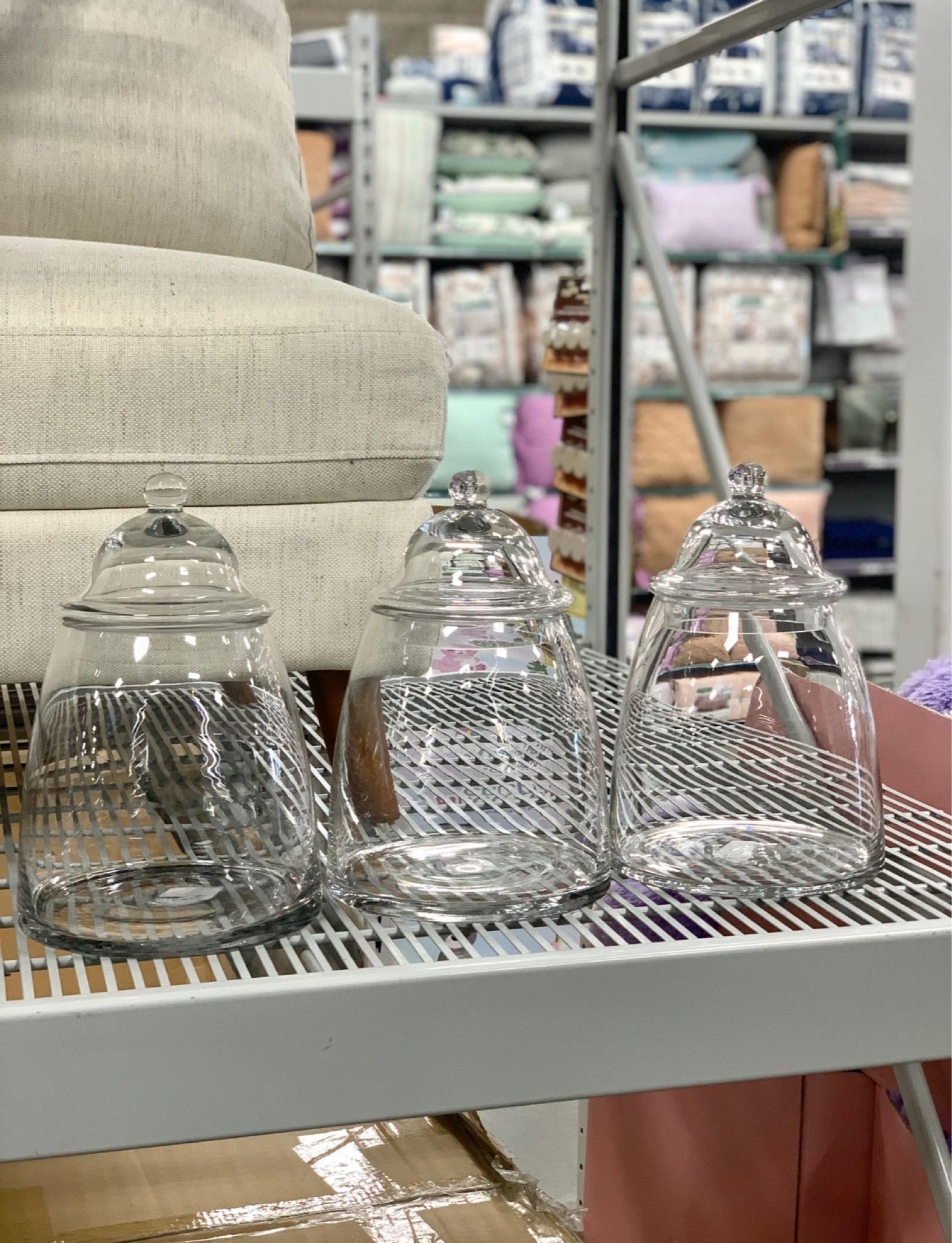 Love these glass canisters 💗 bon bon jars, kitchen organization, pantry organization glass jars pretty kitchen accessories  

#LTKhome #LTKsalealert #LTKunder50