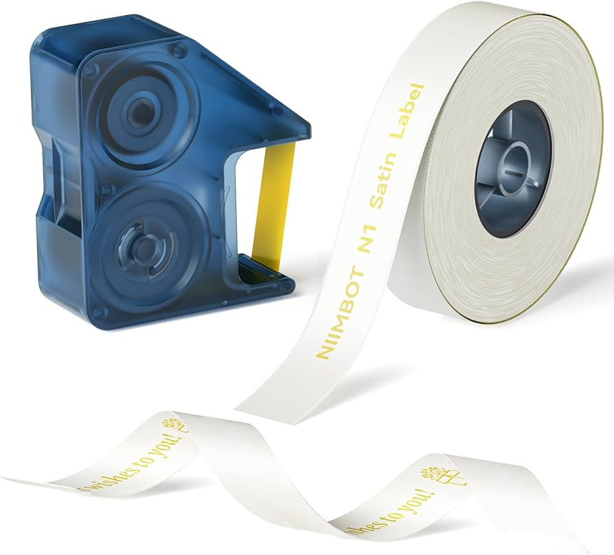 NIIMBOT N1 Satin Ribbon Set, Only for N1 Label Maker, for Gift, Wedding, Party, Craft Wrapping, D... | Amazon (US)