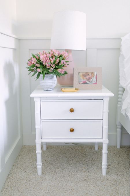 In my daughter’s bedroom we have this pretty white nightstand that’s perfect with her Jenny Lind bed  

#LTKhome #LTKFind #LTKstyletip