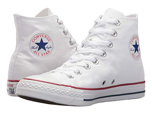 Converse Women's High top Sneaker, White Optical White, Men's 5, Women's 7 Medium | Amazon (US)