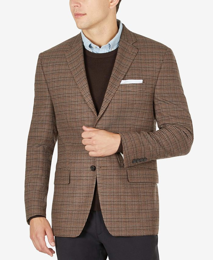 Lauren Ralph Lauren Men's Classic-Fit Ultraflex Stretch Patterned Blazer & Reviews - Blazers & Sp... | Macys (US)