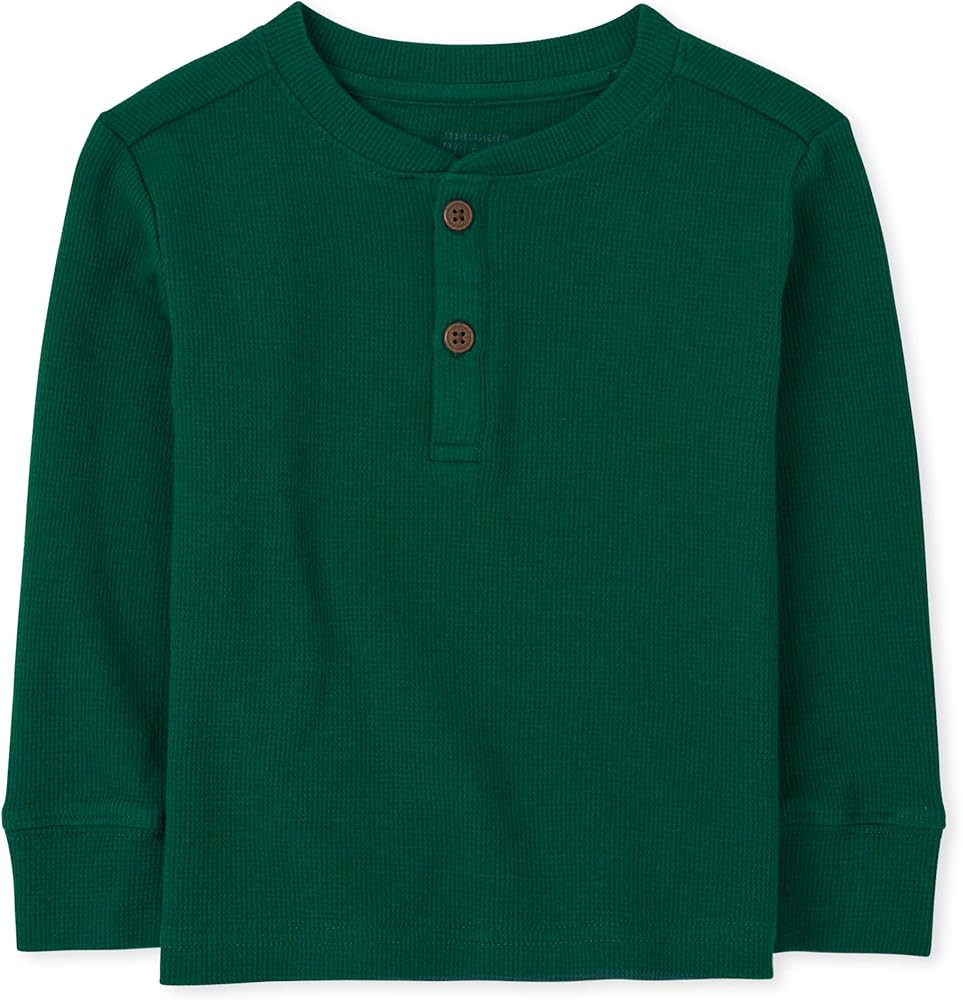The Children's Place Baby-Boys and Toddler Boys Long Sleeve Thermal Henley Top | Amazon (US)