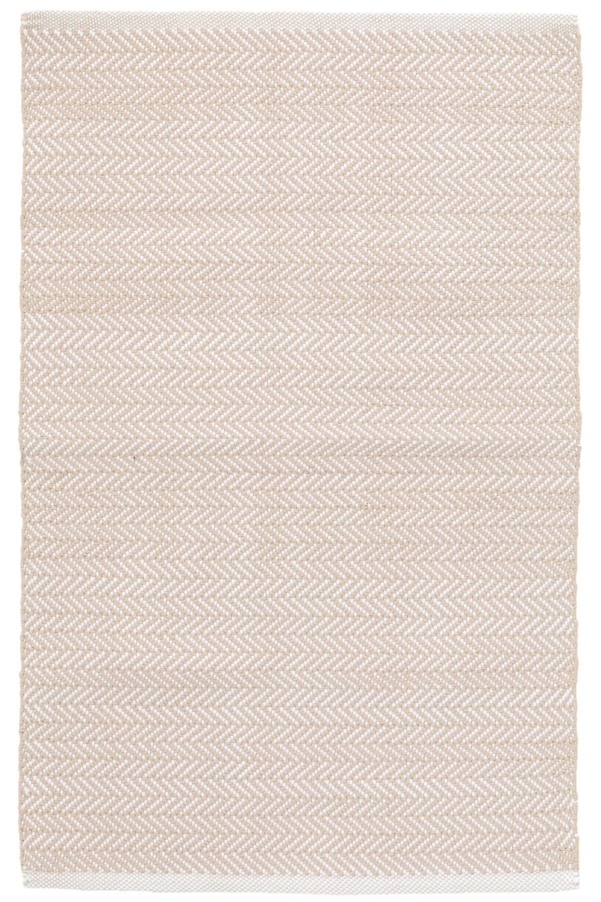 Best Seller! Herringbone Linen/White Indoor/Outdoor Rug | Annie Selke