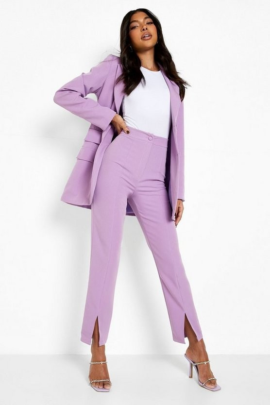 Tall Side Split Dress Pants | Boohoo.com (US & CA)
