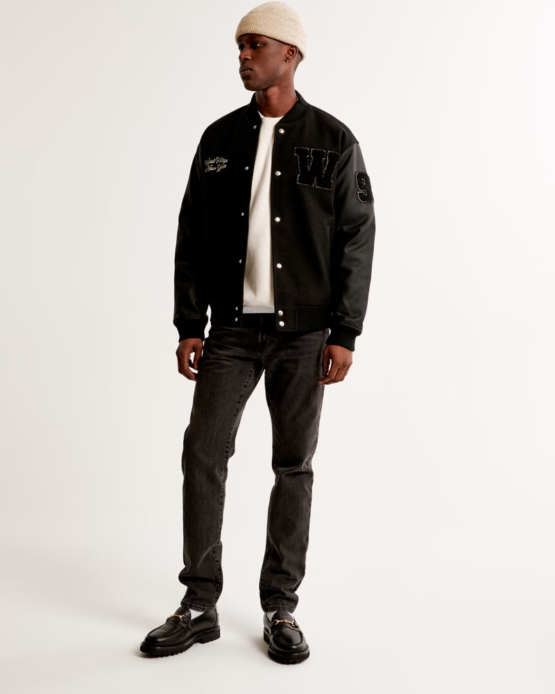 Varsity Bomber Jacket | Abercrombie & Fitch (US)
