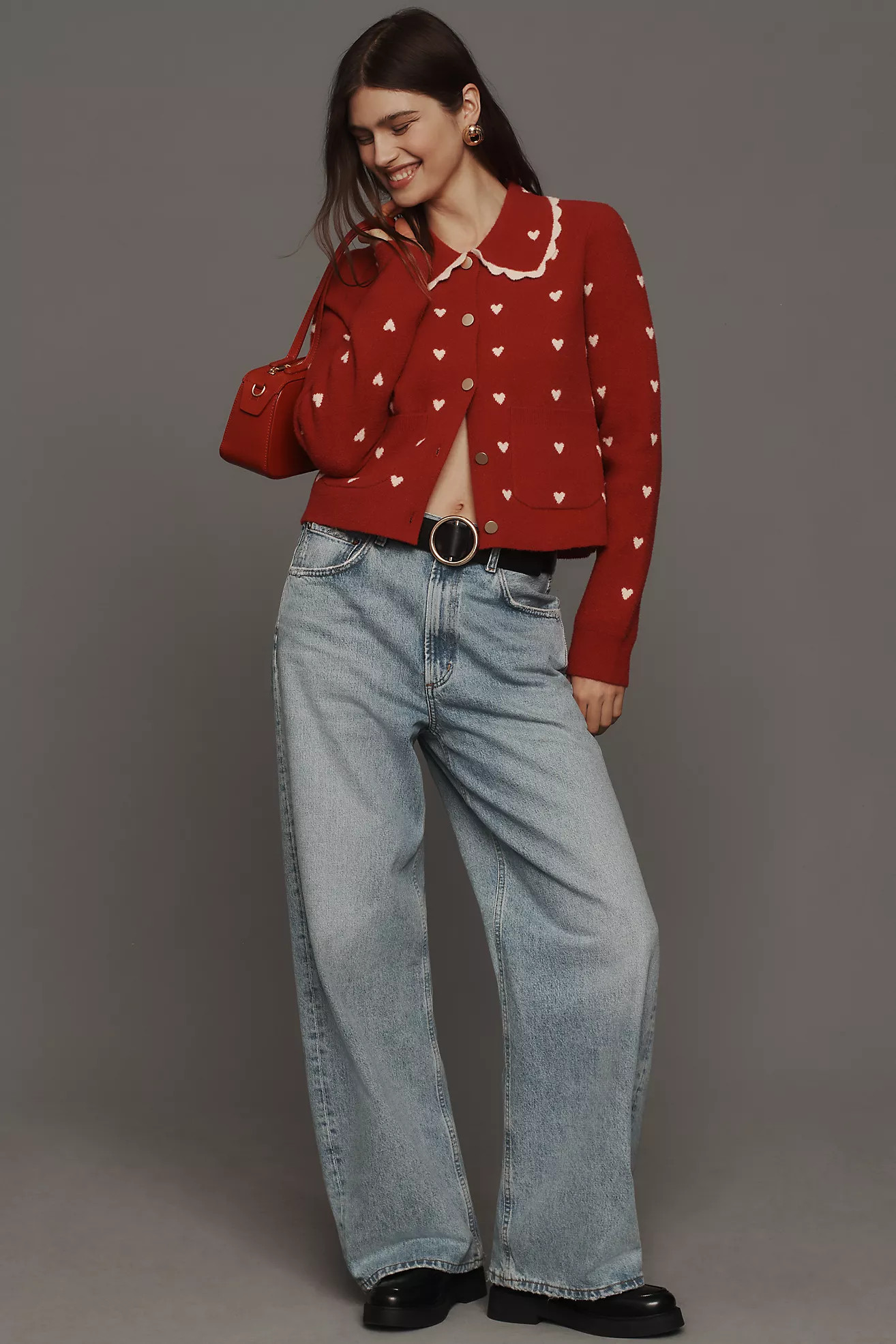 NVLT Heart Icon Knit Jacket | Anthropologie (US)