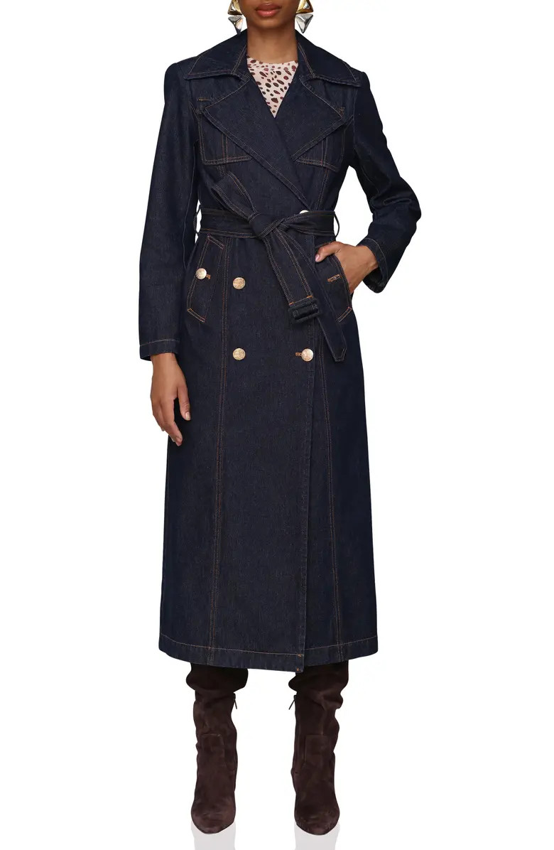 Avec Les Filles Belted Utility Denim Trench Coat | Nordstromrack | Nordstrom Rack