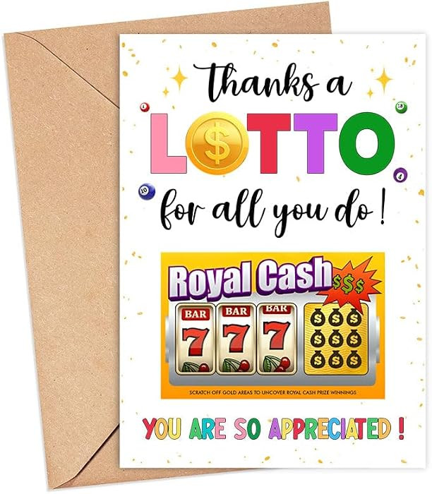 Thanks A Lotto For All You Do! - Lotto Gift Card Holder - Lottery Ticket Gift Card Holder - Teach... | Amazon (US)