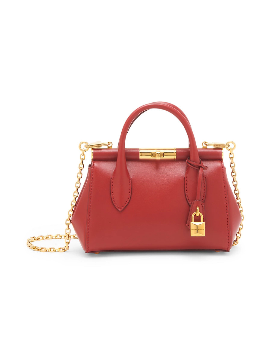 Women's Marlene Leather Top Handle Bag - Tono Rosso Scuro | Saks Fifth Avenue