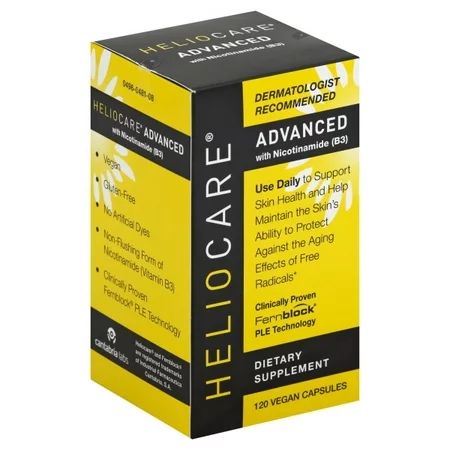 Heliocare Advanced Nicotinamide B3 Supplement: Niacinamide 250mg and Fernblock PLE Extract 120mg Per | Walmart (US)