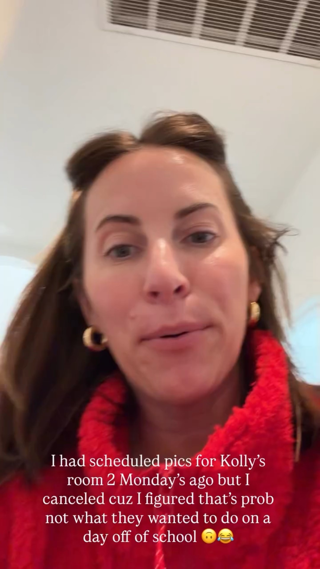 I had scheduled pics for Kolly’s room 2 Monday’s ago but I canceled cuz I figured that’s prob not what they wanted to do on a day off of school 🙃😂