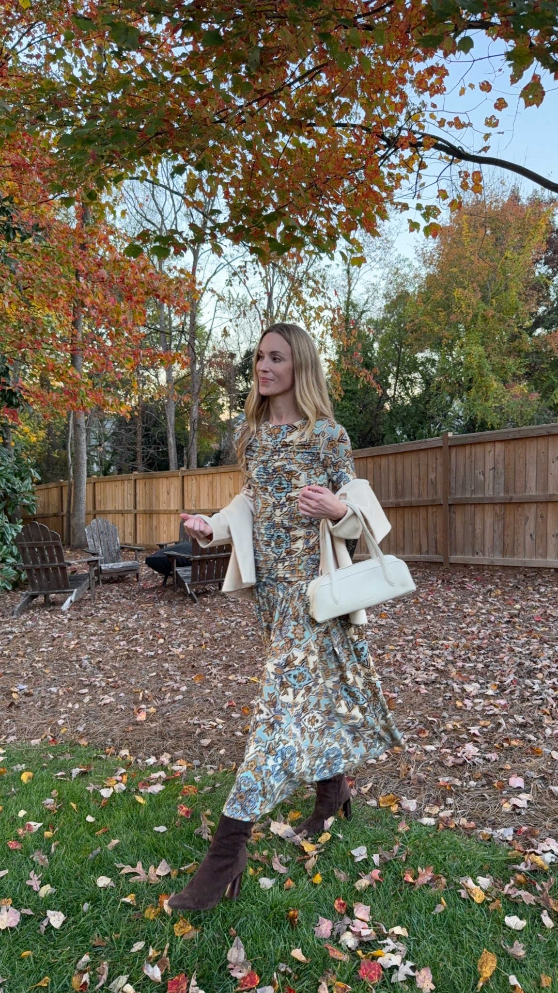 Thanksgiving dress 🦃 Floral dress S, cable cardigan S, boots TTS.

#LTKStyleTip #LTKShoeCrush

#LTKSeasonal