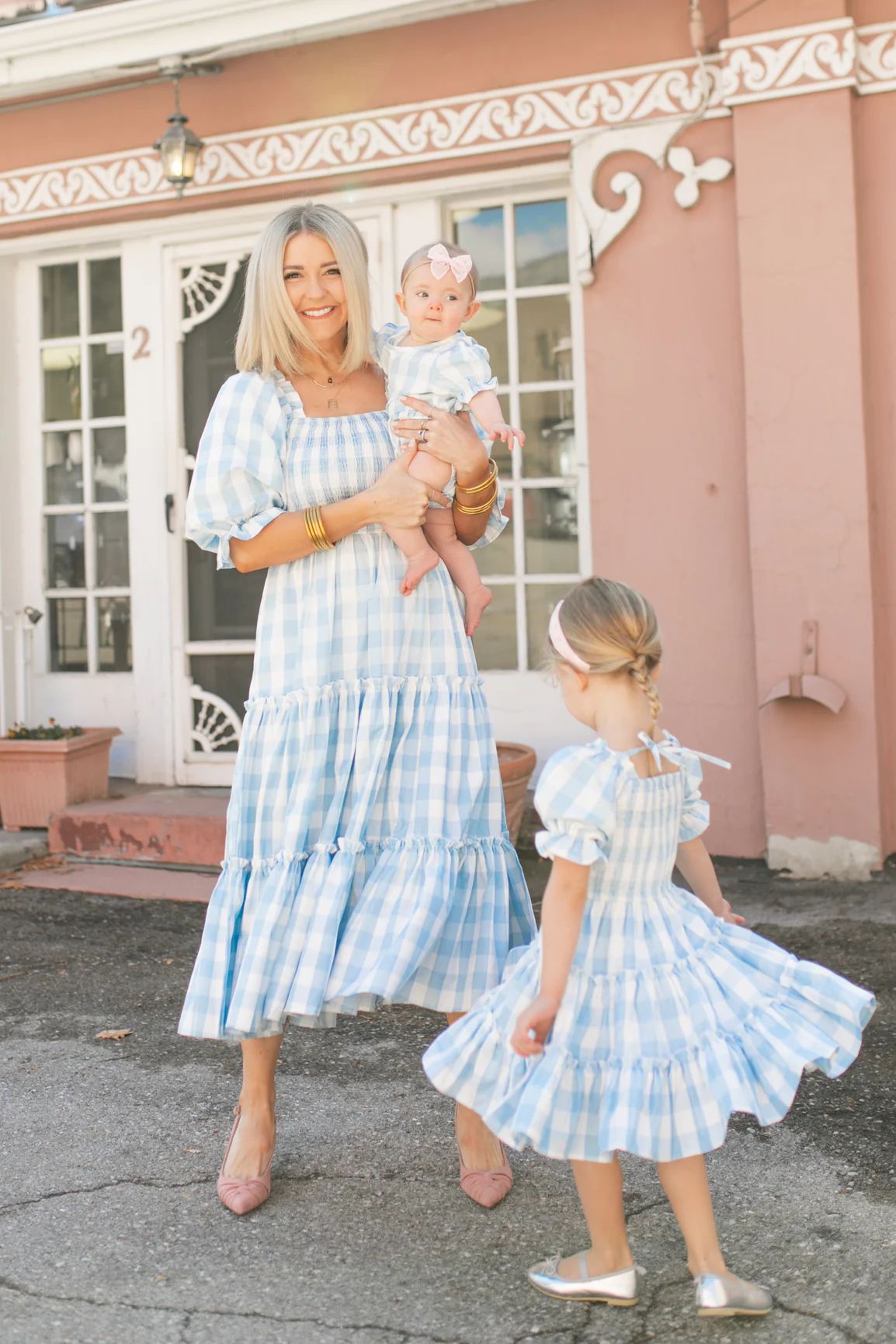 Mia Gingham Dress In Blue | Ivy City Co