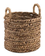 Medium Braided Water Hyacinth Basket | TJ Maxx