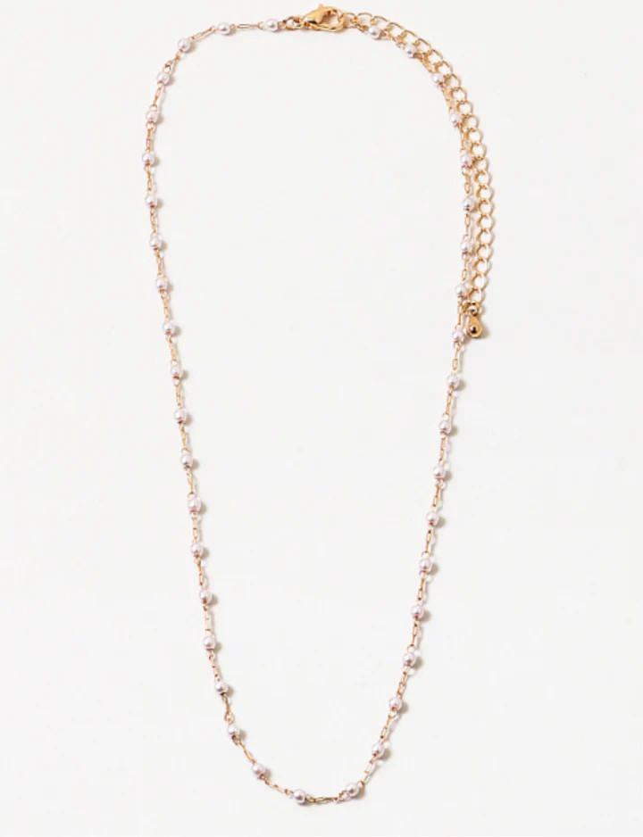 Peaceful Tiny Pearl & Gold necklace | Erin McDermott Jewelry