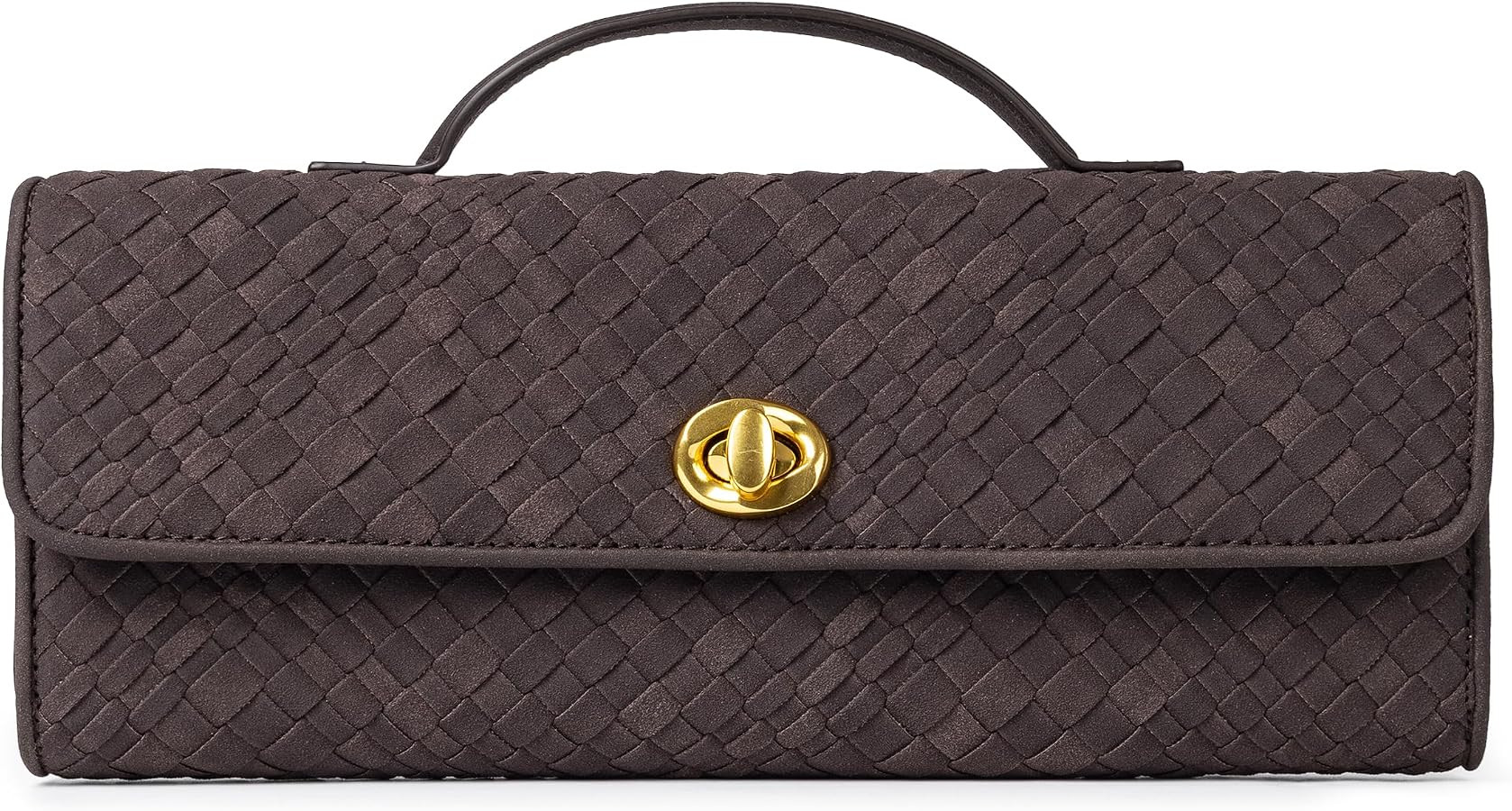 Joryin Woven Purse for Women Evening Clutch Woven Leather & Suede Handbags Crossbody Bag Purse Fo... | Amazon (US)