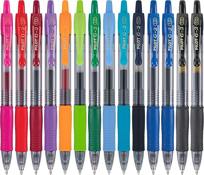 Pilot, G2 Premium Gel Roller Pens, Bold Point 1 mm, Pack of 14, Assorted Colors | Amazon (US)