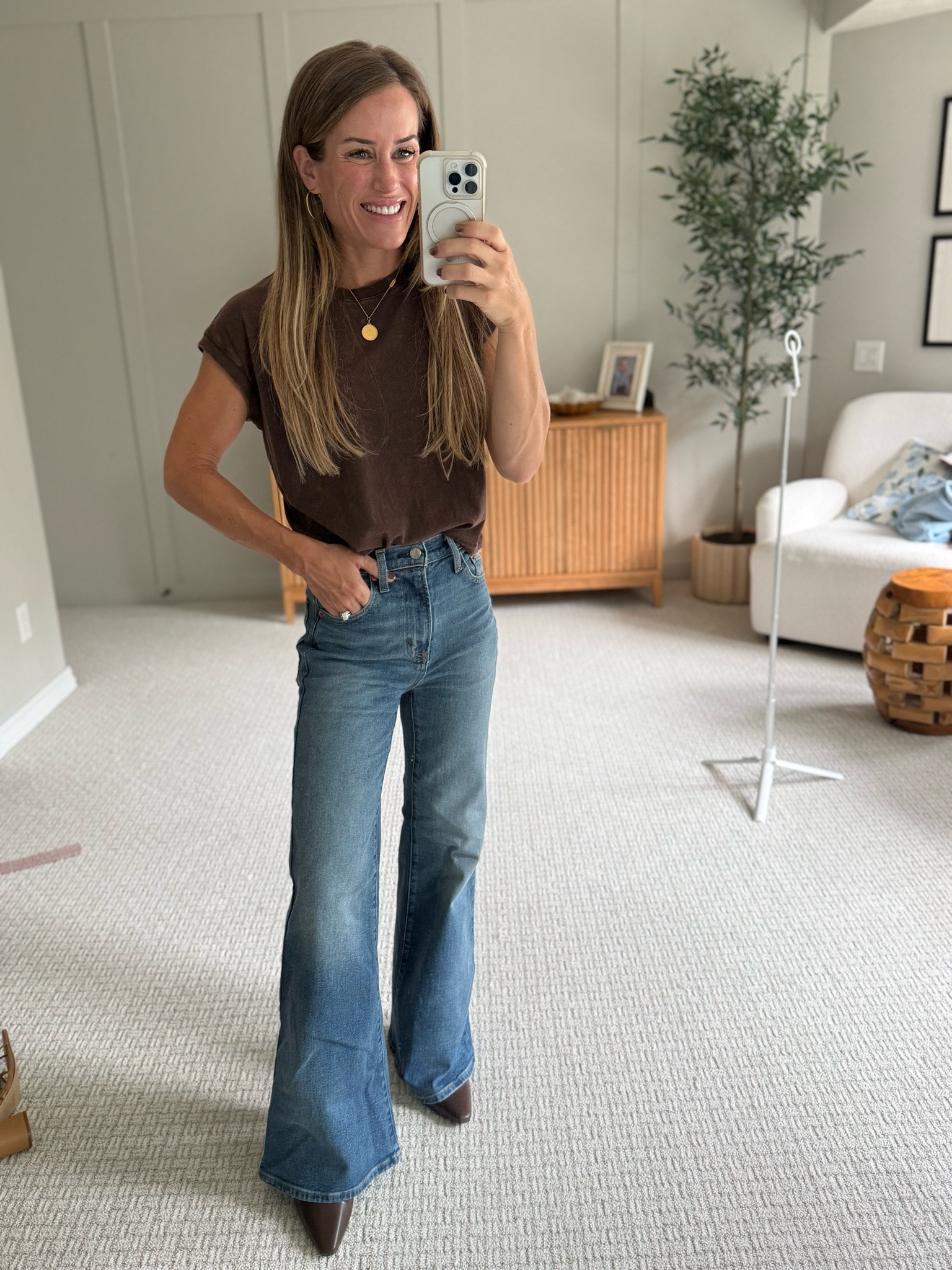 My everyday go-to look! Wearing 0, short in denim. Small tee. 
Fall outfits women 
Concert outfit ideas
Travel outfits
Date night outfit
Country concert outfits

#LTKmomlife #LTKootd #LTKgrwm