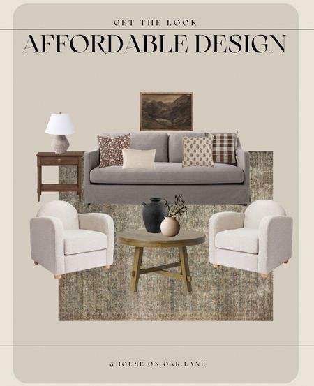 Affordable living room design 

Amber Lewis inspired target sale loloi boucle chairs, high pile, vintage style rug, round wood, coffee table, dark steamed nightstand and table accent affordable, throw pillow covers, straight block, Prince, floral, moody, art print, black vase ivory vase brown Anthropologie 

#LTKstyletip #LTKFind #LTKsalealert