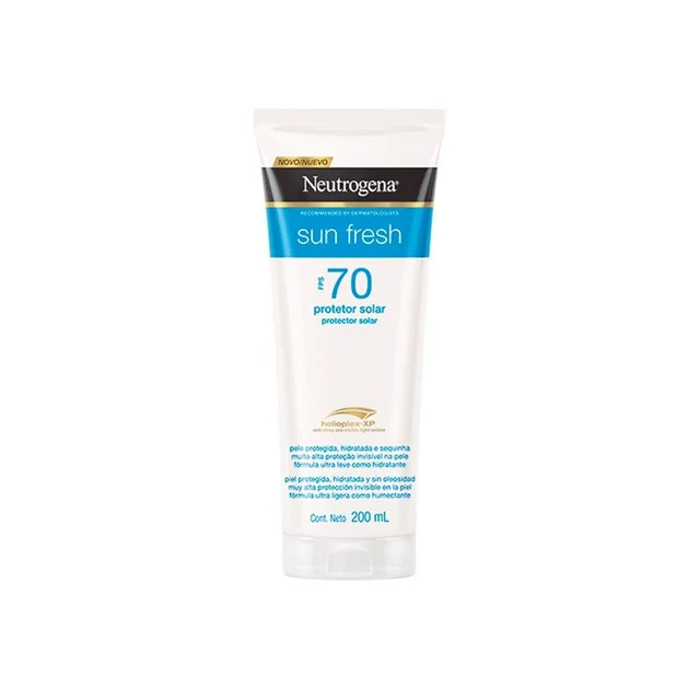 Protetor Solar Corporal Neutrogena Sun Fresh FPS 70 com 200ml | Drogasil (BR)
