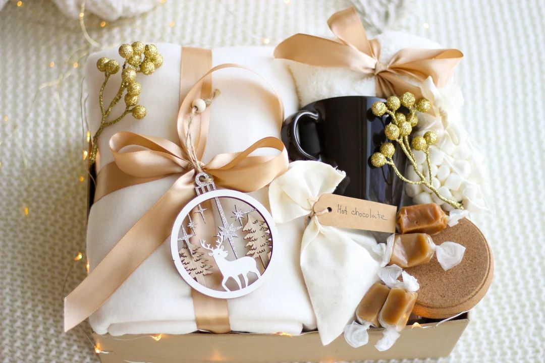 Cozy Hygge Gift Box Winter Gift Basket Christmas Gift Box - Etsy | Etsy (US)