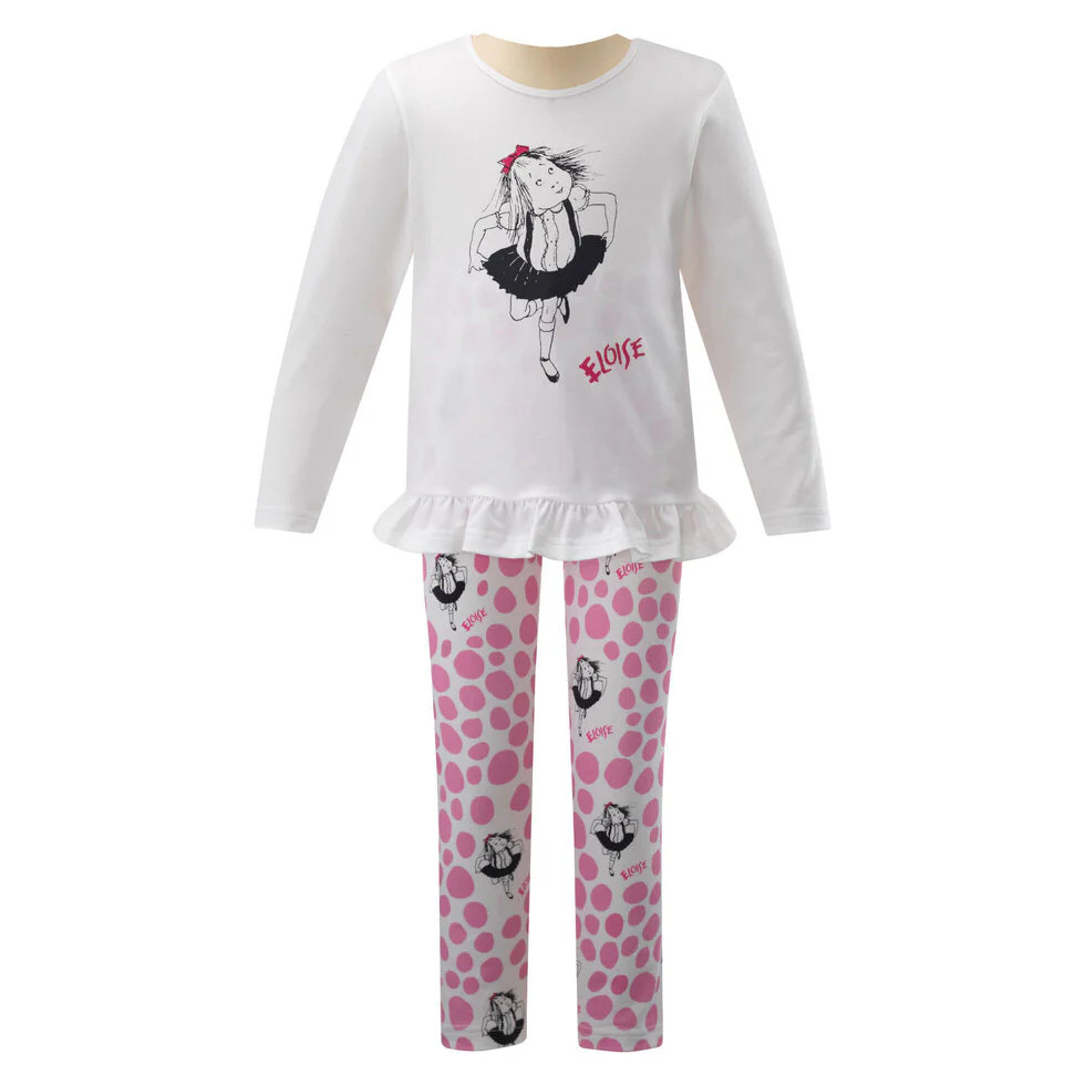 Eloise Polka Dot Jersey Legging Set | Rachel Riley