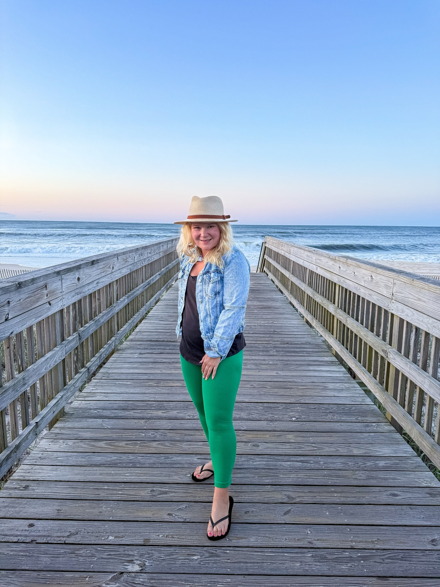 Saturday ootd. Love my @lululemon align leggings and love tank, paired with my @Lulus denim jacket I have the perfect look for a weekend hang.  

#LTKActive #LTKPetite #LTKootd