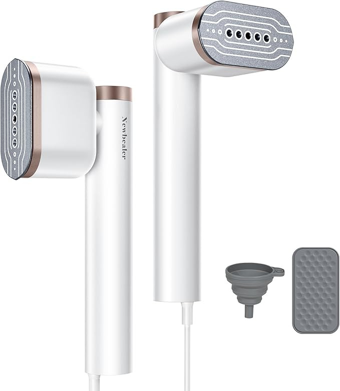 Newbealer Steamer for Clothes, 1200W Portable Steam Iron, 2 Steam Levels, Horizontal and Vertical... | Amazon (US)