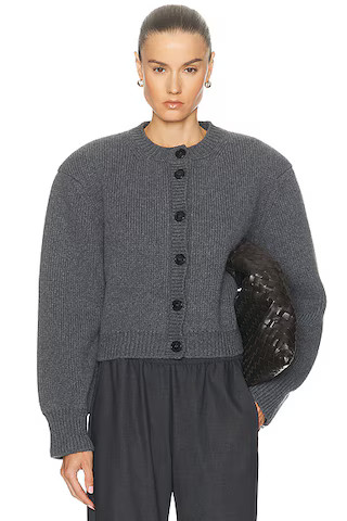 Knitted Statement Padded Cardigan | FWRD 