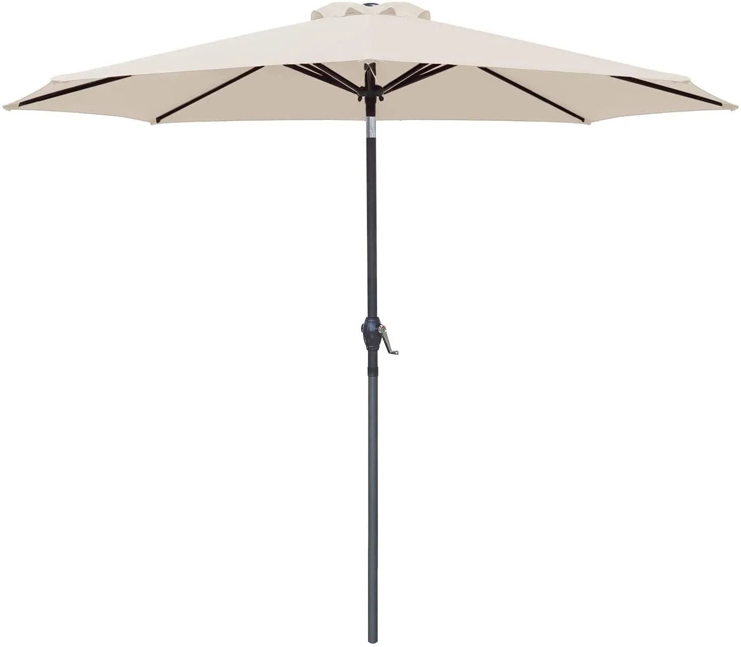 Devoko 9FT Patio Umbrella Outdoor Table Umbrella with 8 Sturdy Ribs, Beige - Walmart.com | Walmart (US)