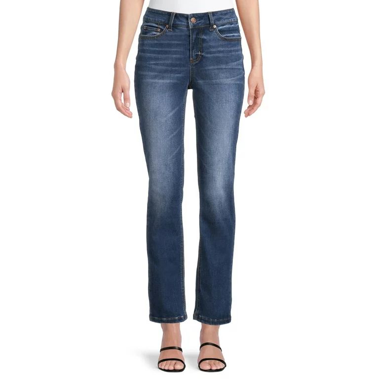 Time and Tru Women’s Mid Rise Straight Jean | Walmart (US)