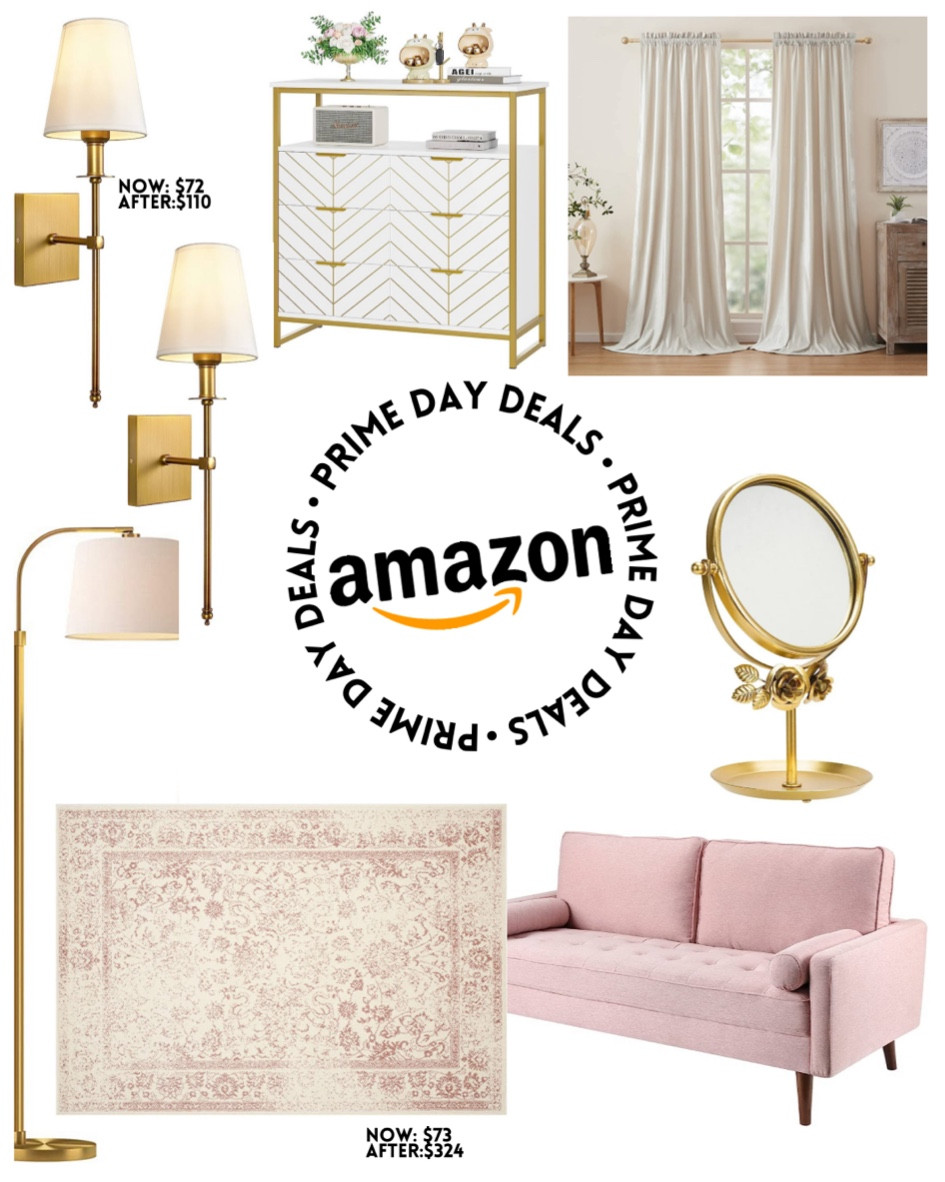 Bedroom inspo from amazon prime day deals!! Love this style and all the pink 🩷

amazon, prime day, daily deals, daily finds, amazon finds, home decor, furniture, sofa, rug, Ballard designs, lamps, dresser, curtains, sale, home furniture, bedroom, interior design, savings, pink and gold, baby girl bedroom

#LTKfamily #LTKhome #LTKxPrimeDay
