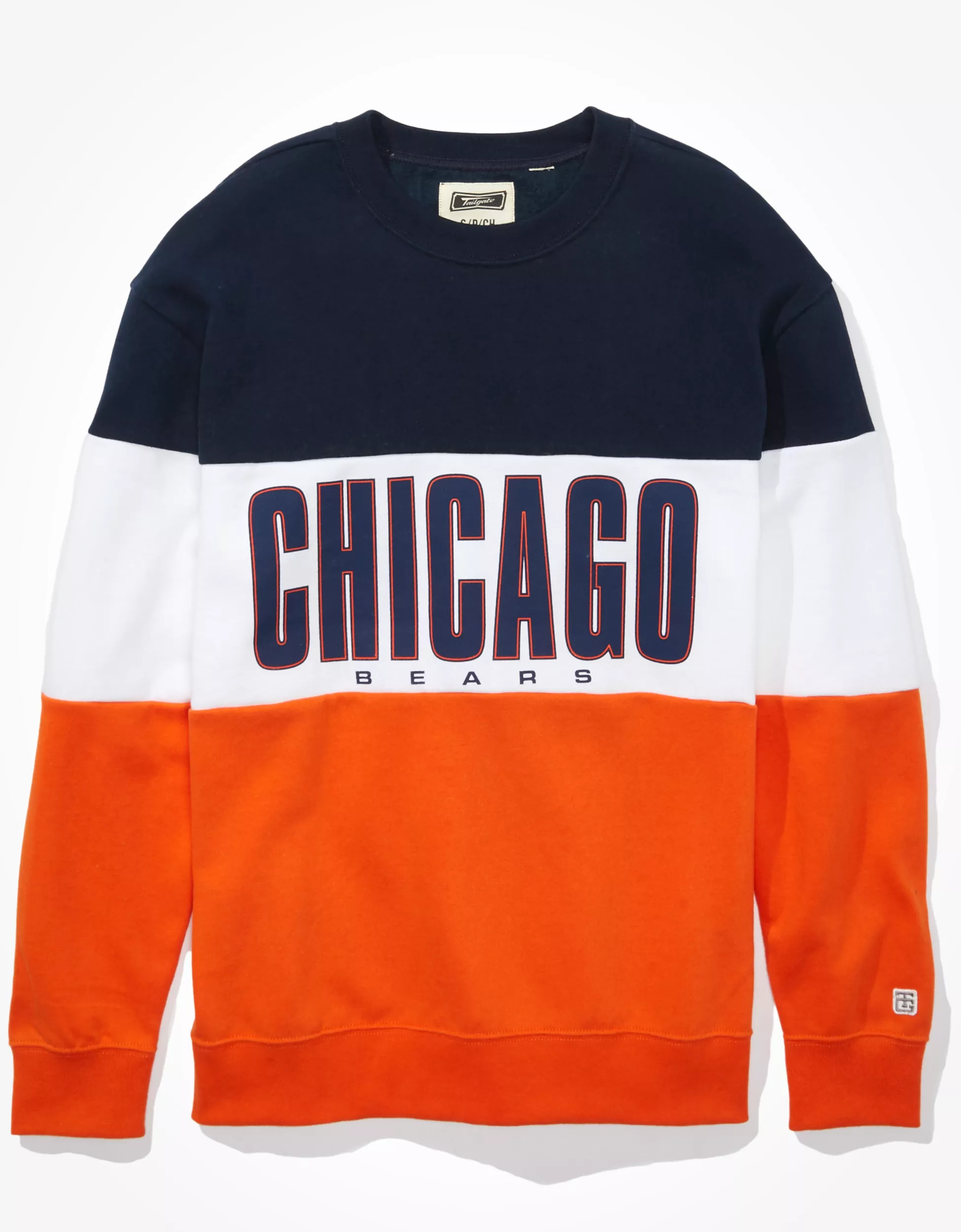 Tailgate Women's Chicago Bears Colorblock Sweatshirt | American Eagle Outfitters (US & CA)
