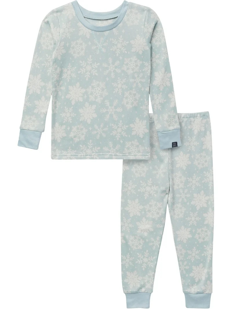 Modern Moments by Gerber Gender Neutral Tight Fitting Christmas Pajama Set, 2-Piece, Sizes 12 Mon... | Walmart (US)