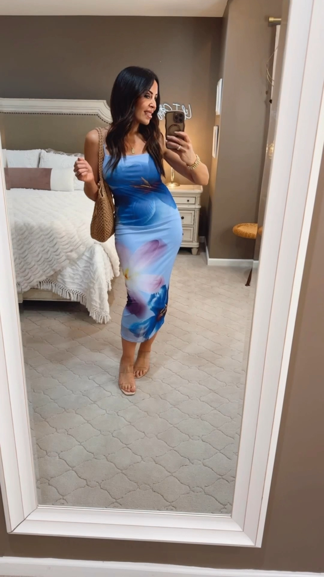 This dress is amazing! I would pay so much more, yet it is under $15! I’m wearing it in a size small. It also comes in pink!🌸🌸🌸 
#walmartstyle 

#LTKOver40 #LTKSeasonal