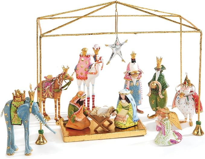 MACKENZIE-CHILDS Patience Brewster Nativity Figurine, Christmas Nativity Home Decor, Mini Figures... | Amazon (US)